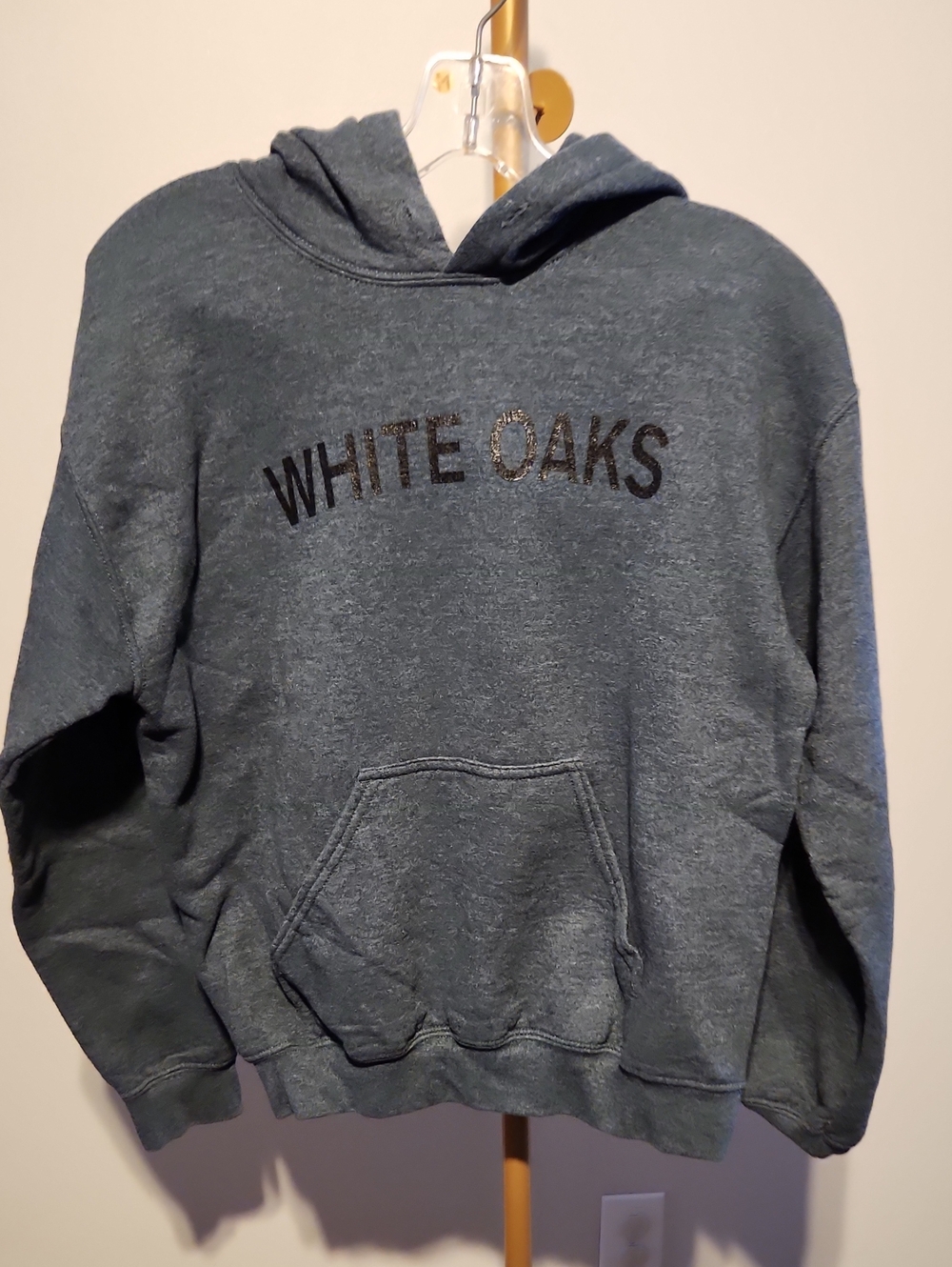 Gildan Black and Gray Hooded Sweatshirt